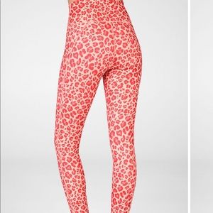 Fabletics Pink Leopard 7/8 Leggings
